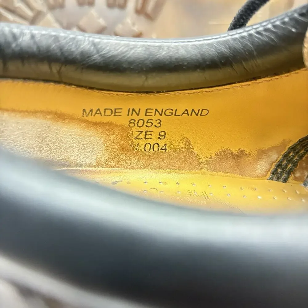 Vtg Dr Martens 8053 Made in England Crazy Horse Brown Leather Oxford UK 9/US 10